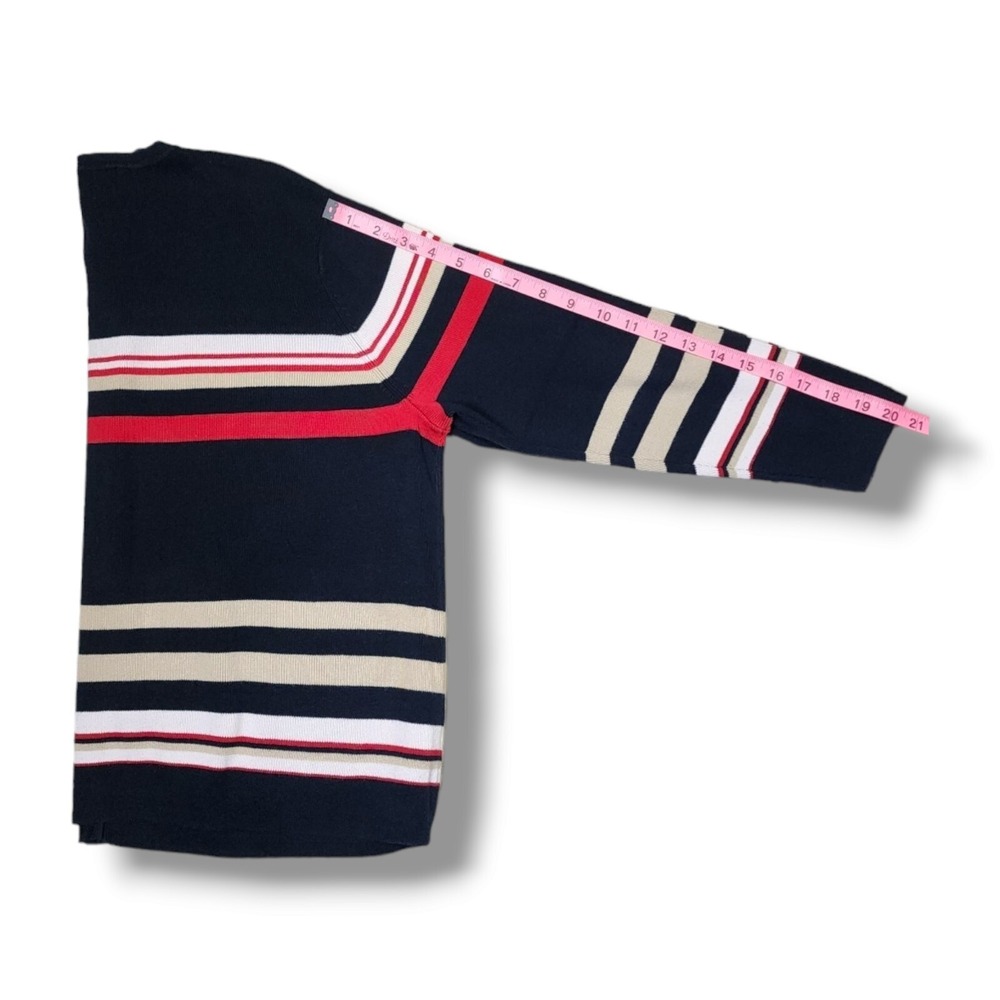 Vintage Heirloom Collectibles Striped Button Up‎ Cardigan Sweater Women's L - Picture 6 of 12